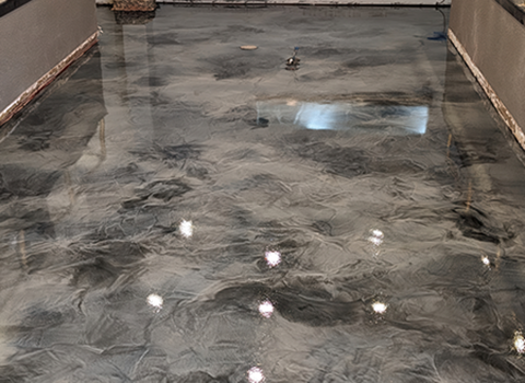 Metallic gloss finish